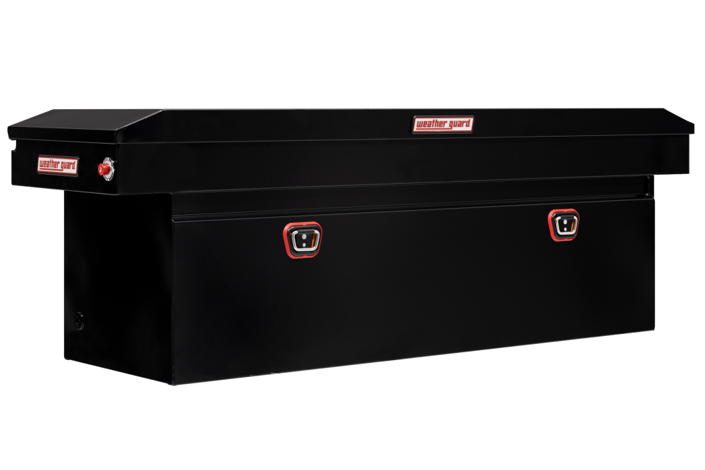 Weather Guard Saddle Truck Tool Box Steel Full Deep Gloss Black - Mycitystee