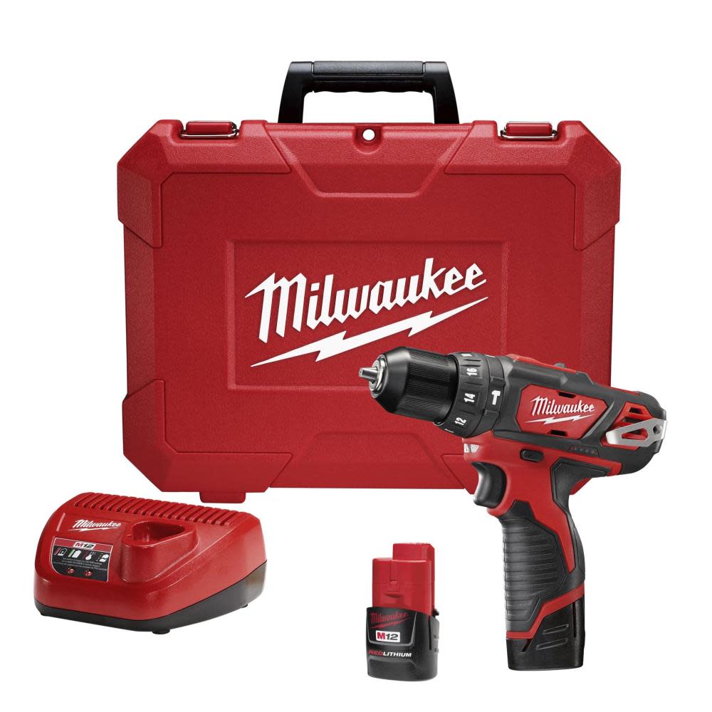 Milwaukee M12 3/8 in. Hammer Drill/Driver Kit 2408-22 from Milwaukee - Mycitystee