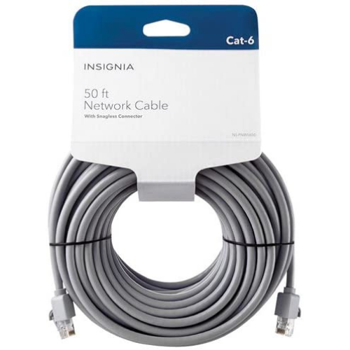 Insignia NS-PNW5650 15.24m (50ft.) Cat6 Ethernet Cable - Mycitystee