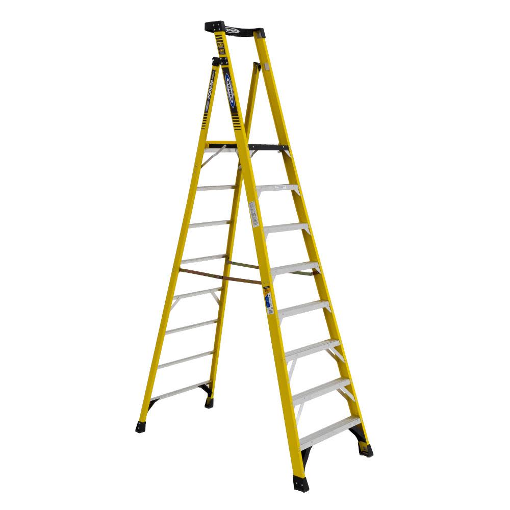 Podium 8-ft Fiberglass 375-lb Type IAA Step Ladder - Mycitystee