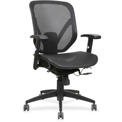 Lorell Mesh Seat/Back Mid-back Chair (40203) - Mycitystee