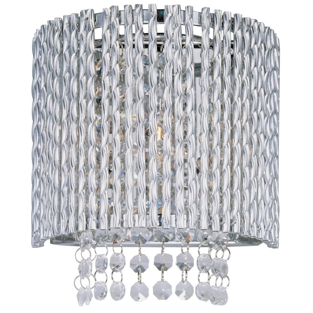Spiral Chrome 1-light Wall Sconce - Mycitystee