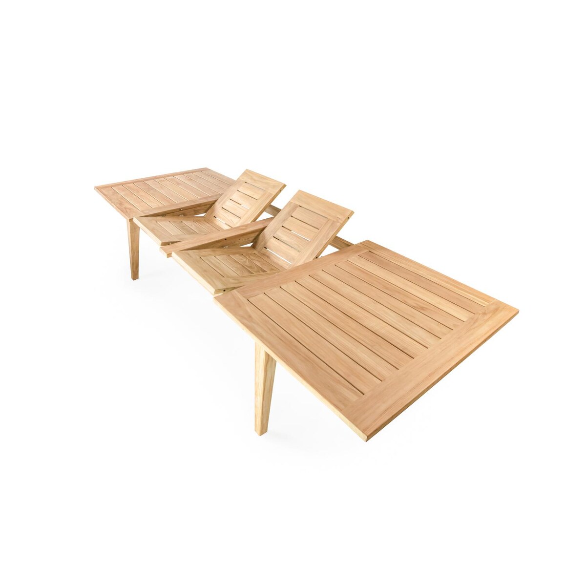 Signature Wistow Lane 64 X 42 Inch Rectangular Teak Patio Double Leaf Extension Dining Table - Mycitystee
