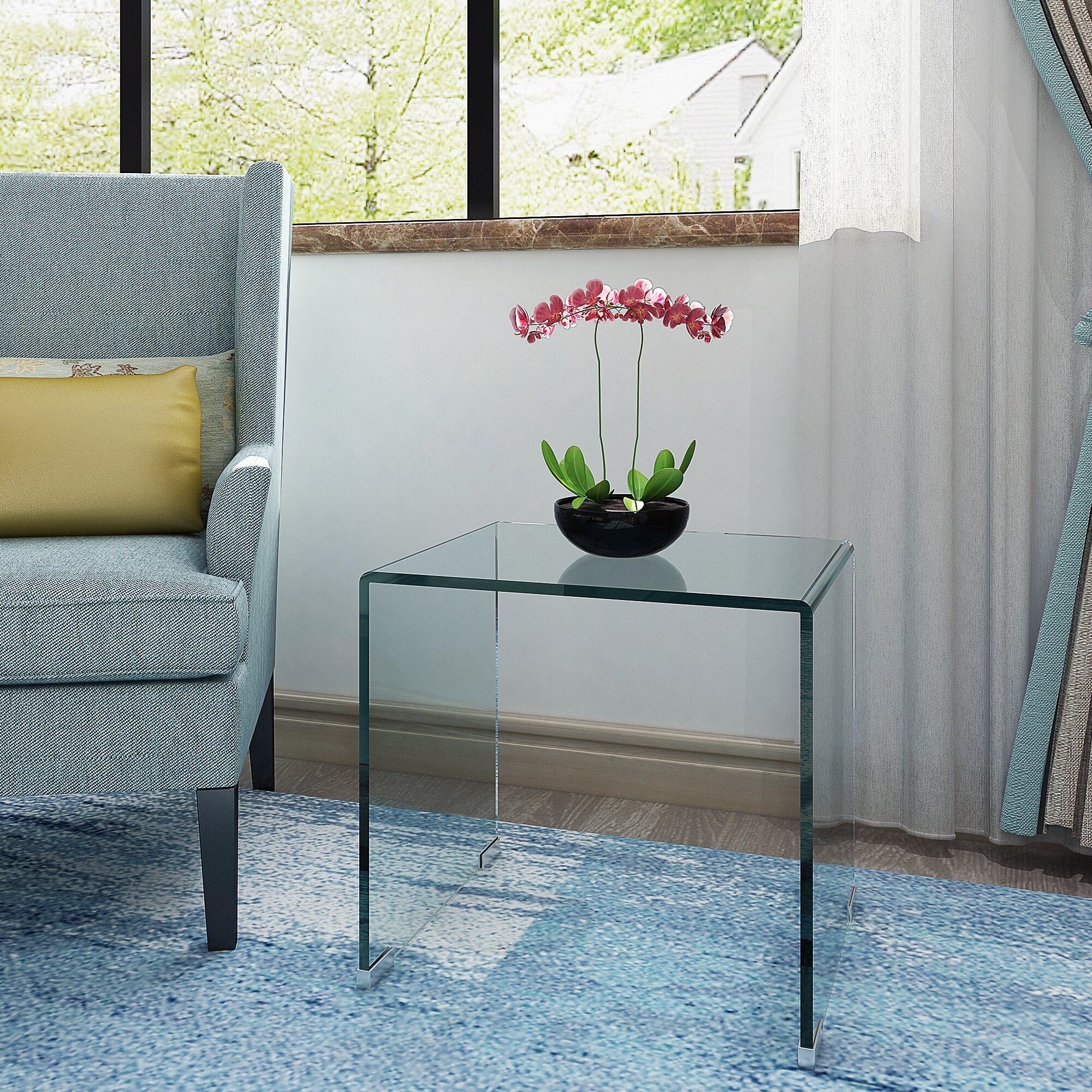 Whole Tempered Glass Coffee Table Clear - Mycitystee