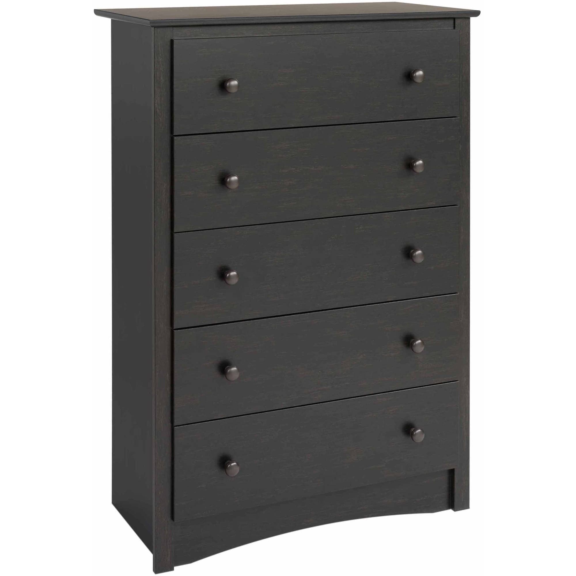 Sonoma Traditional 5-Drawer Vertical Chest， Washed Black - - 36293828 - Mycitystee