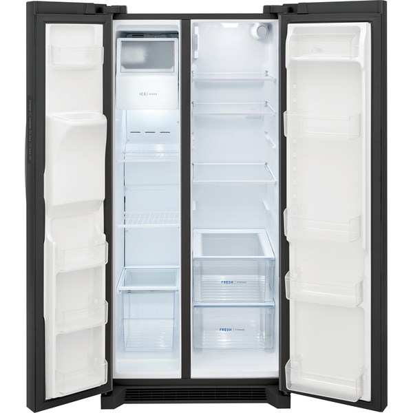 22.3 cu ft Side-by-Side Black Stainless Steel Refrigerator - Mycitystee