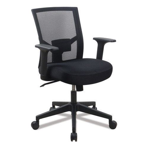 Workspace by Alera Mesh Back Fabric Task Chair， Supports Up to 275 lb， 17.32