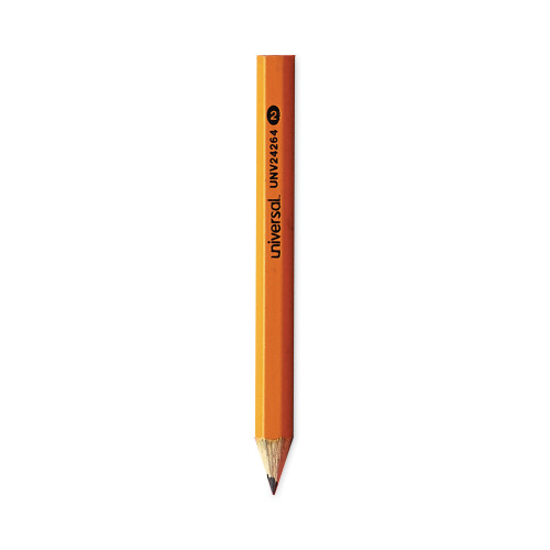 Universal Golf and Pew Pencil， HB (#2)， Black Lead， Yellow Barrel， 144/Box (24264) - Mycitystee