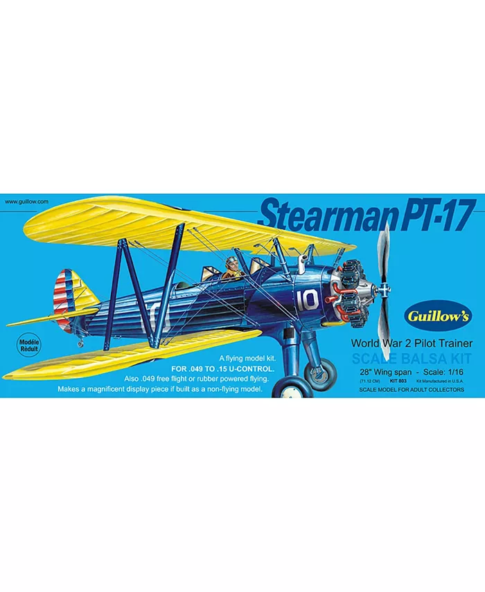 Guillow's Stearman PT-17 Model Kit - Mycitystee