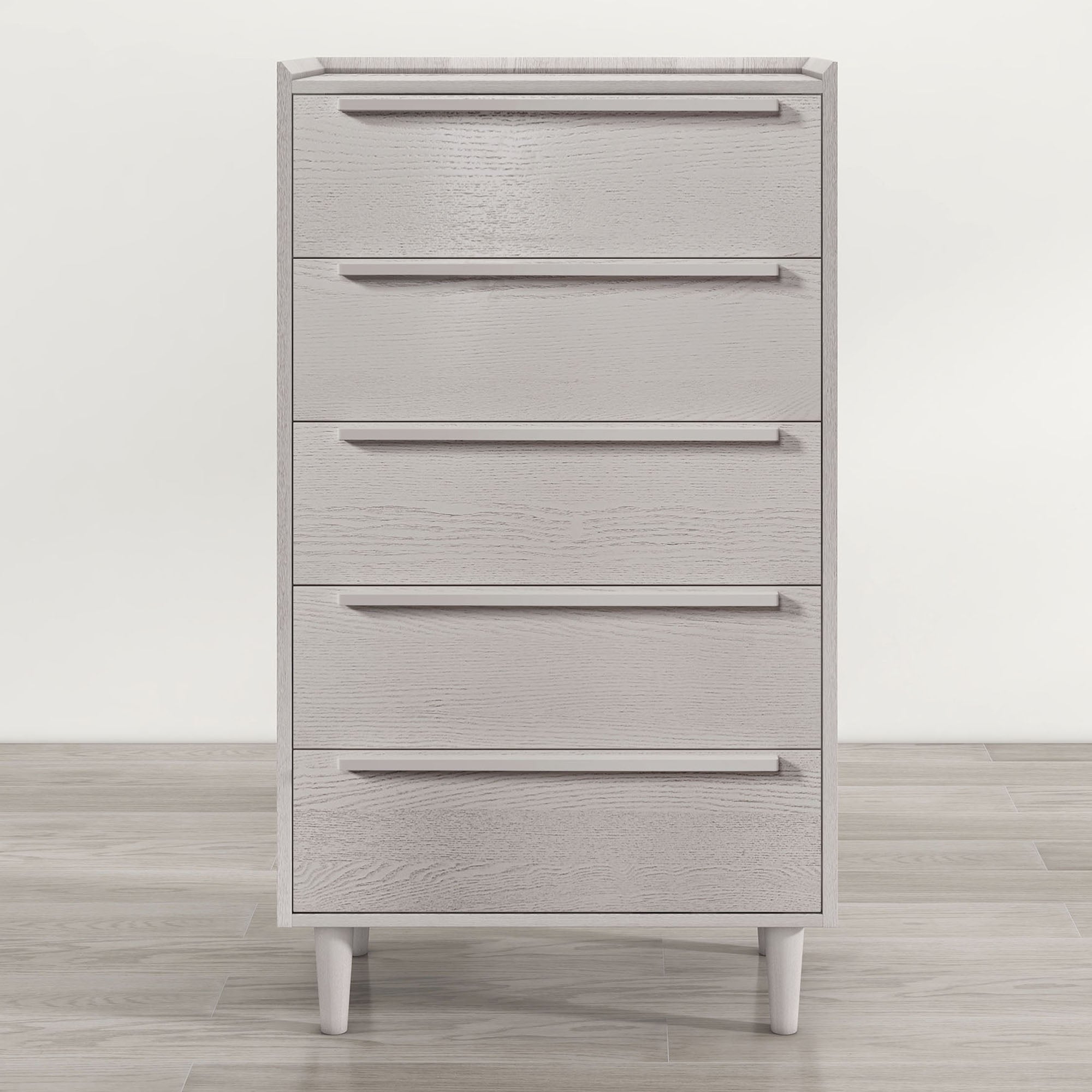 Modern Style 5-Drawer Chest with Solid Wood Legs - - 37857301 - Mycitystee