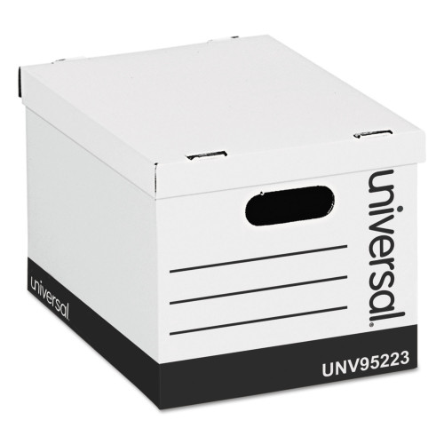 Universal Basic-Duty Easy Assembly Storage Files， Letter/Legal Files， White， 12/Carton (95223) - Mycitystee