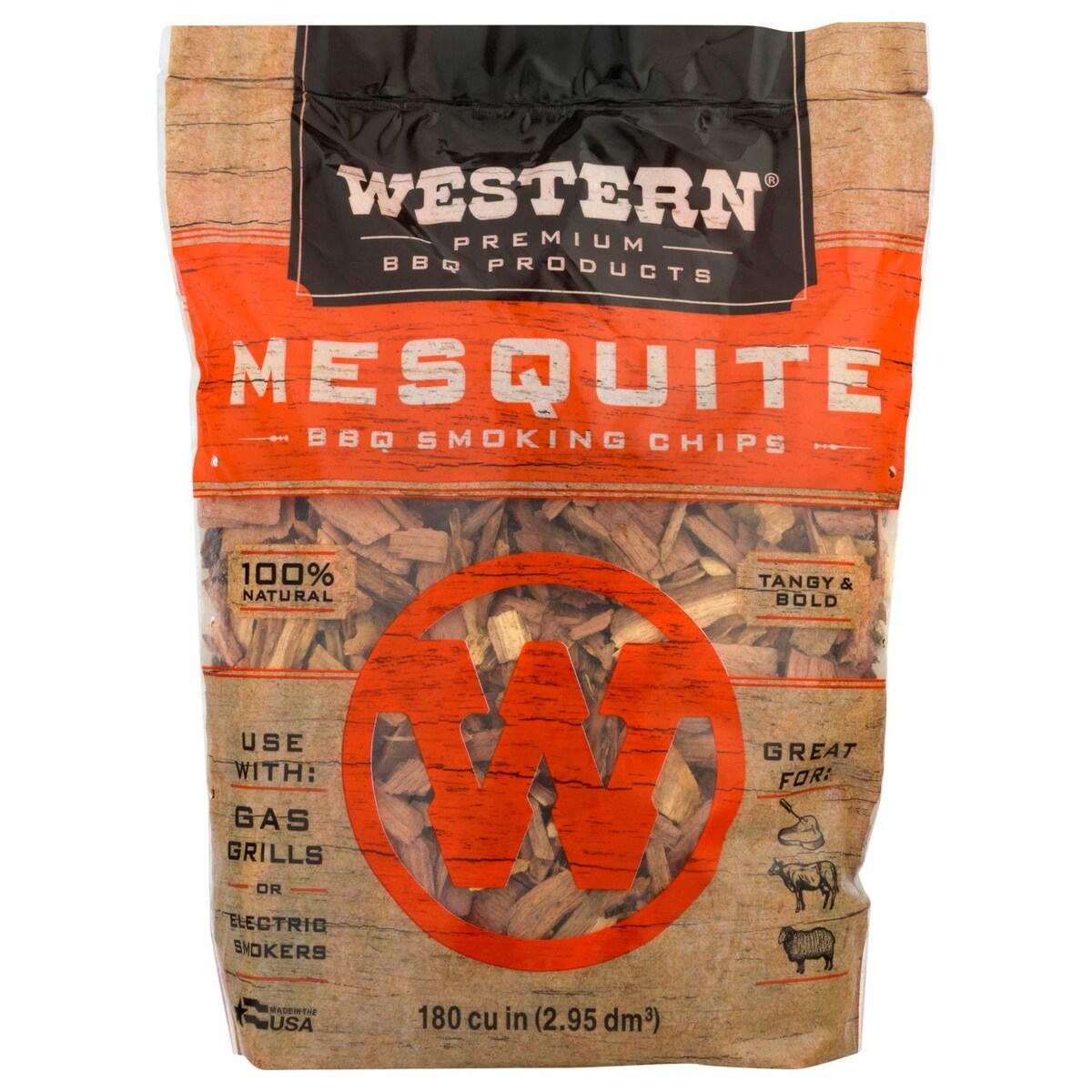 Western Mesquite BBQ Smoking Chips (180 Cu. In.) - Mycitystee