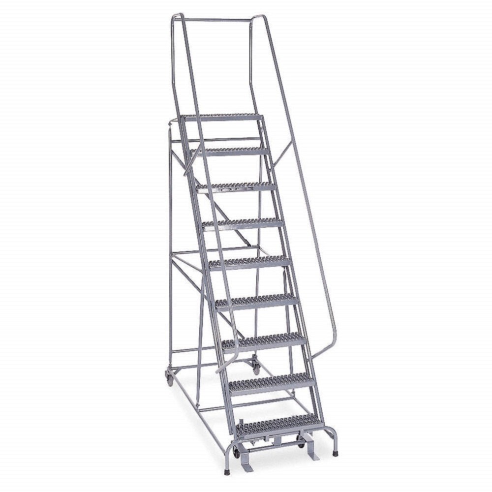 Series 1000 9 Step X 32 W A6 Tread Step Ladder w/handrails - Mycitystee