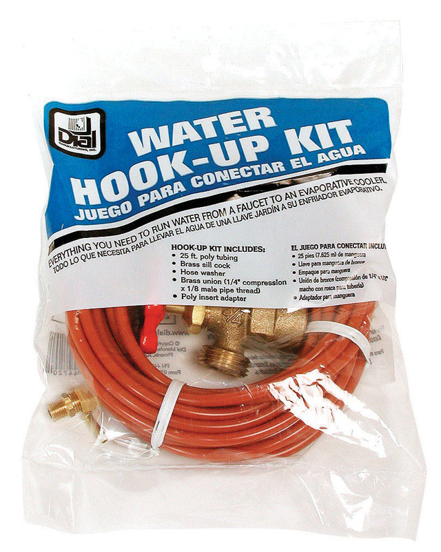 Dial Orange Plastic Evaporative Cooler Water Hook-Up Kit - Mycitystee