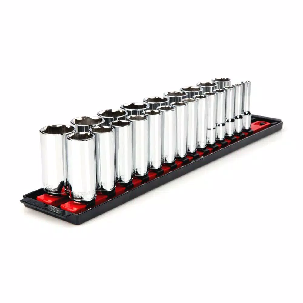 TEKTON 1/2 in. Drive Deep 6-Point Socket Set (23-Piece) and#8211; XDC Depot - Mycitystee