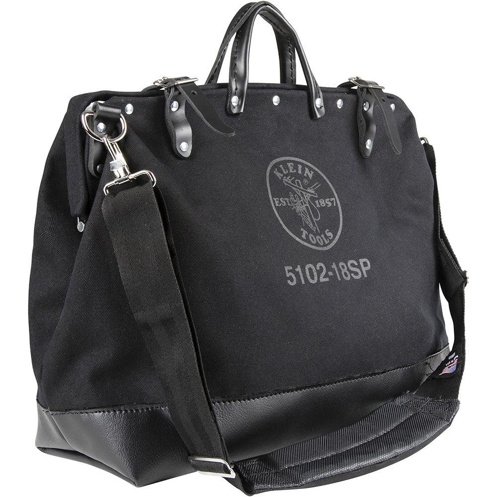Klein Tools Deluxe Black Canvas Tool Bag 18-Inch 510218SPBLK from Klein Tools - Mycitystee