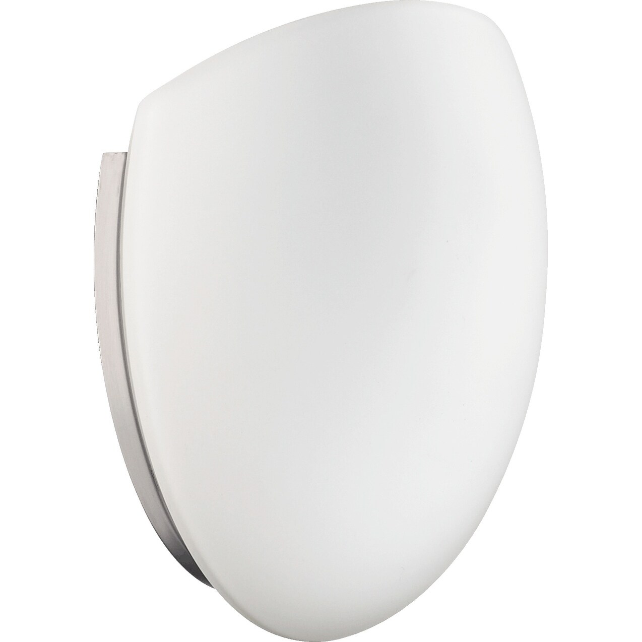 Satin Nickel and Satin Opal 1-light Pod Sconce - Mycitystee