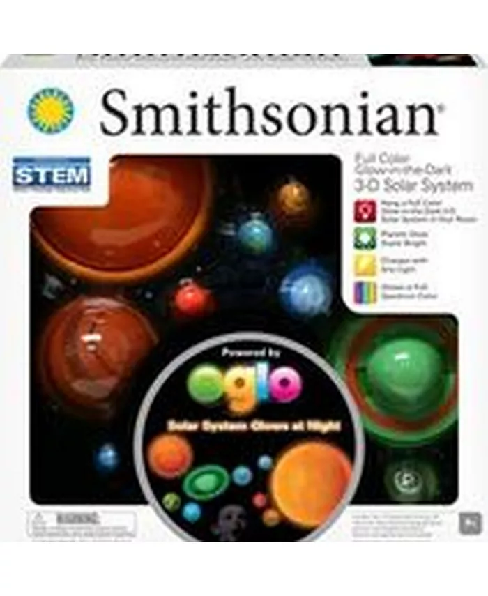 NSI Smithsonian 3-D Hanging Glowing Solar System - Mycitystee