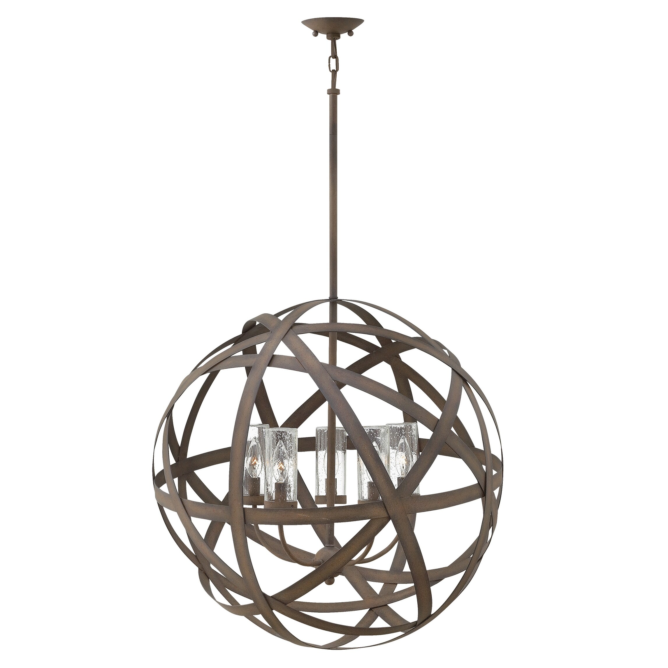 Hinkley Carson 5-Light Outdoor Chandelier in Vintage Iron - Mycitystee
