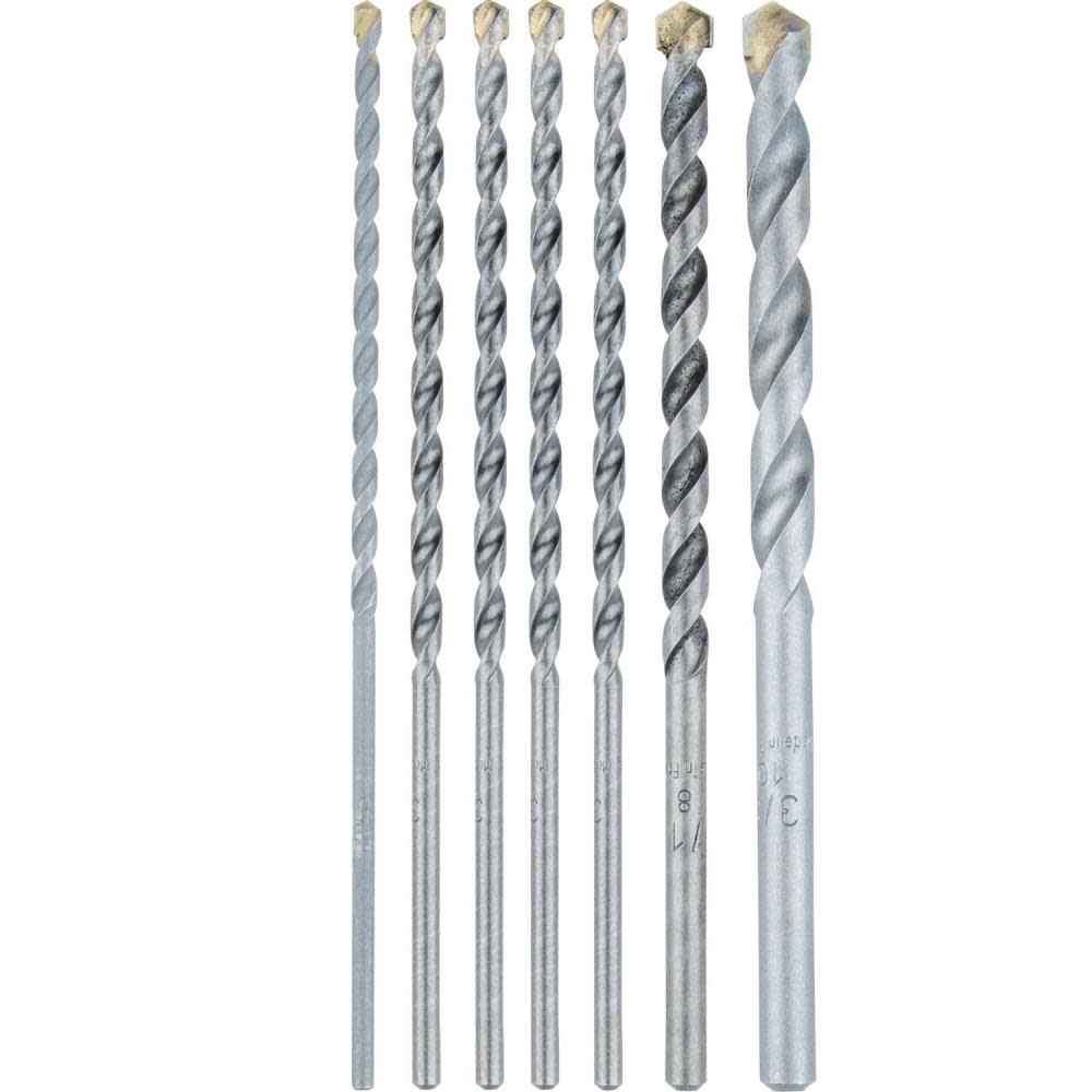 Makita Assorted Carbide Tipped Percussion Masonry Hammer Drill Bit Set 7pc E-10659 from Makita - Mycitystee