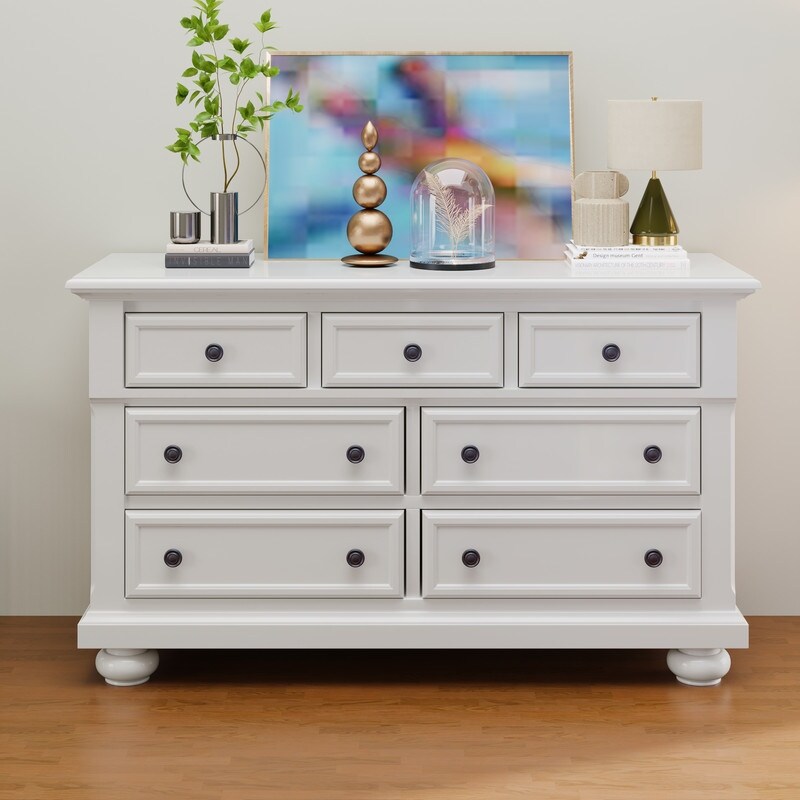 7-Drawer Solid Wood Dresser for Nursery - - 37523543 - Mycitystee