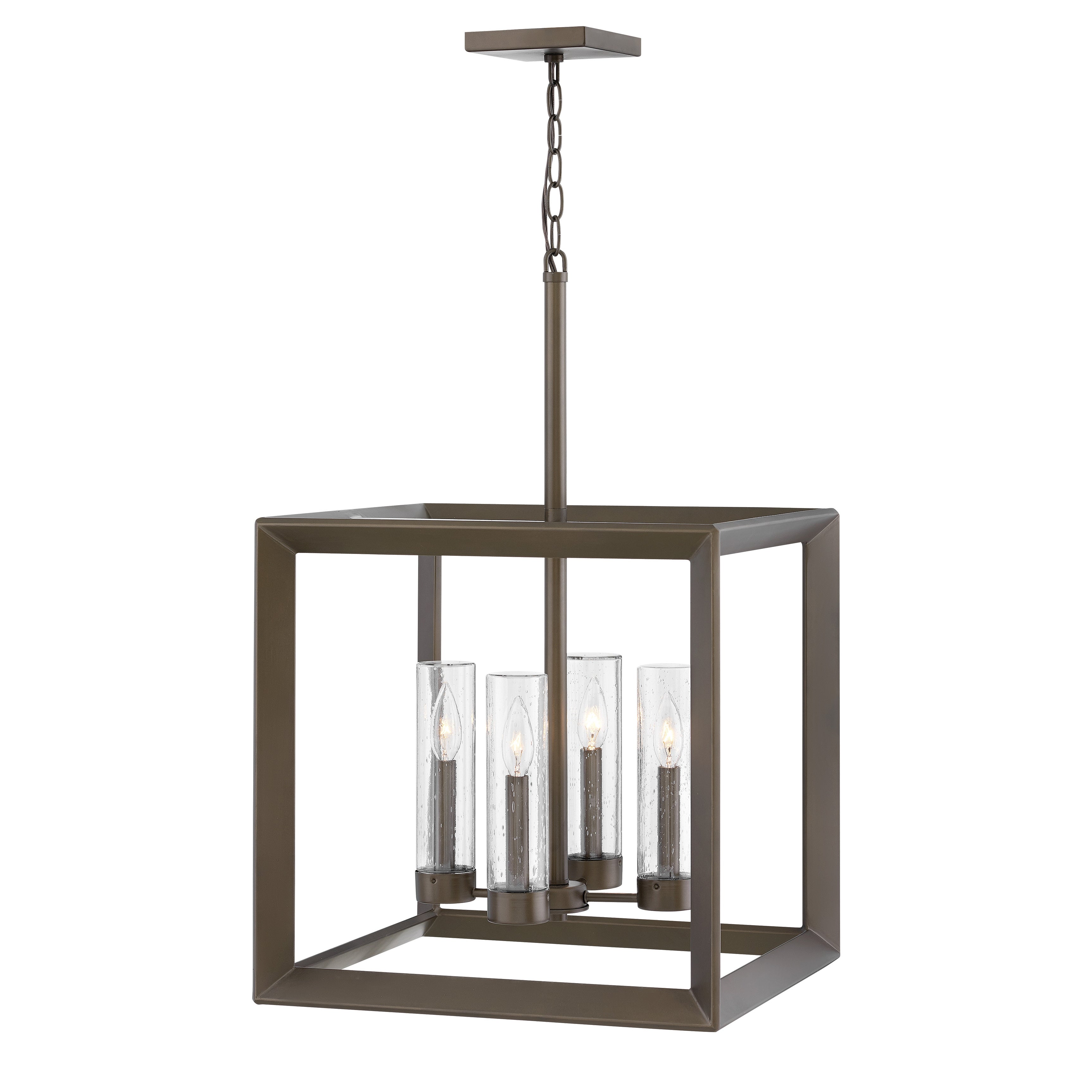Hinkley Carson 3-Light Outdoor Chandelier in Vintage Iron - Mycitystee
