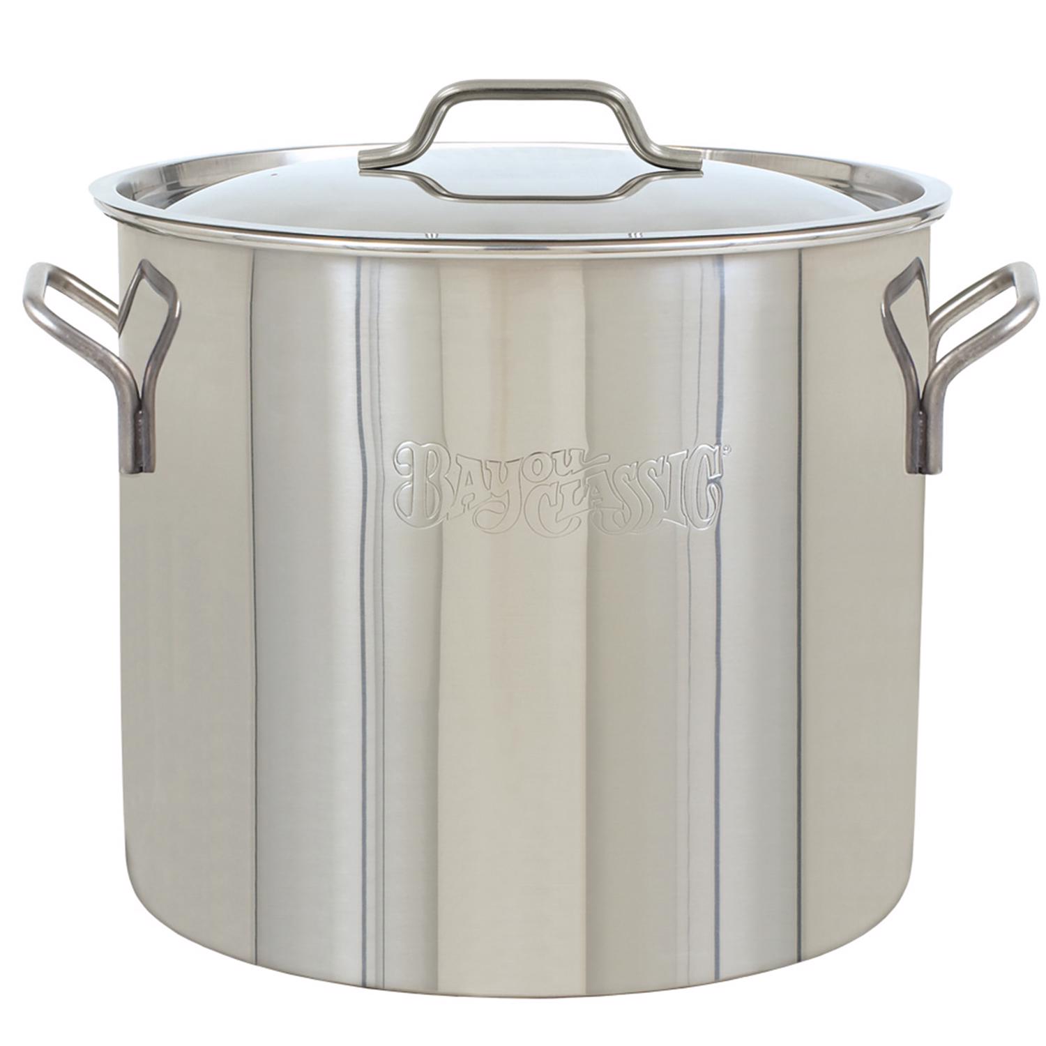 Bayou Classic Economy Stainless Steel Brew Kettle 30 qt 12.5 in. L X 13.25 in. W 1 pc - Mycitystee