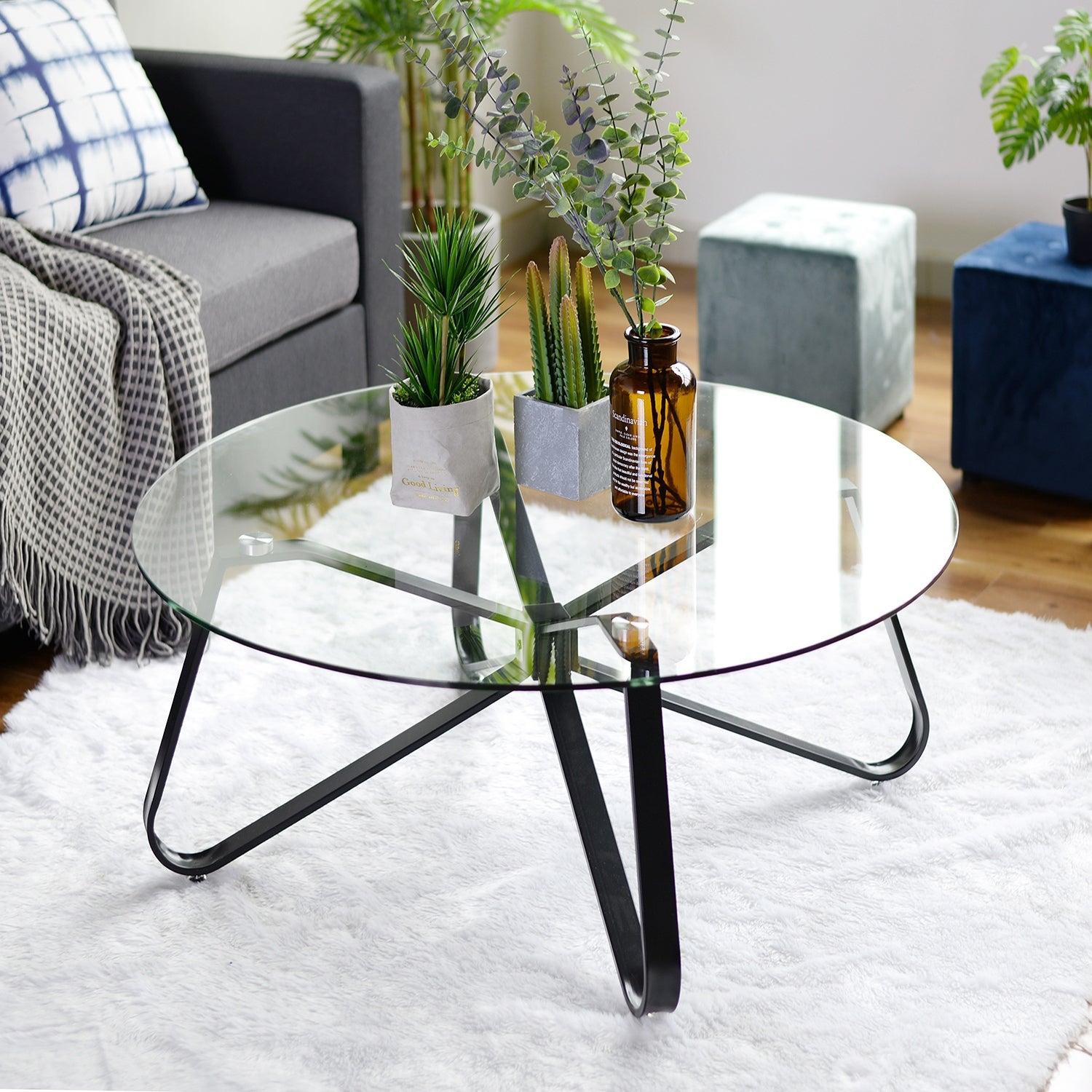 Round Coffee Table for Living Room - Mycitystee