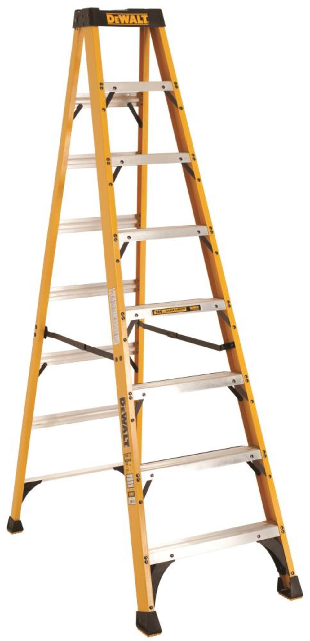 8' Fiberglass Step ladder 300lbs. - Mycitystee