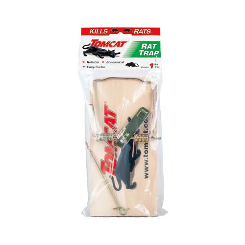 Tomcat 0373408 Wooden Rat Trap， Rat Size - Mycitystee