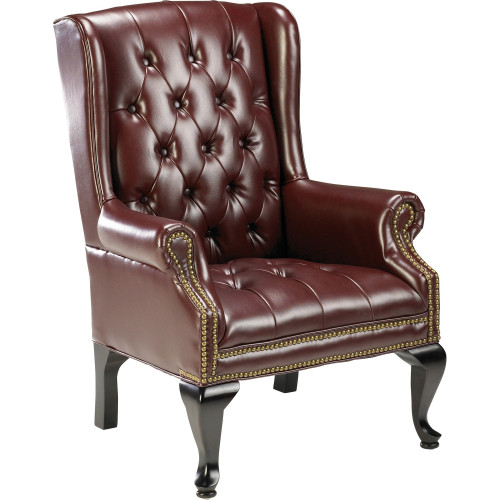 Lorell 777 QA Queen Anne Wing-Back Reception Chair (777QAJOX) (60605) - Mycitystee