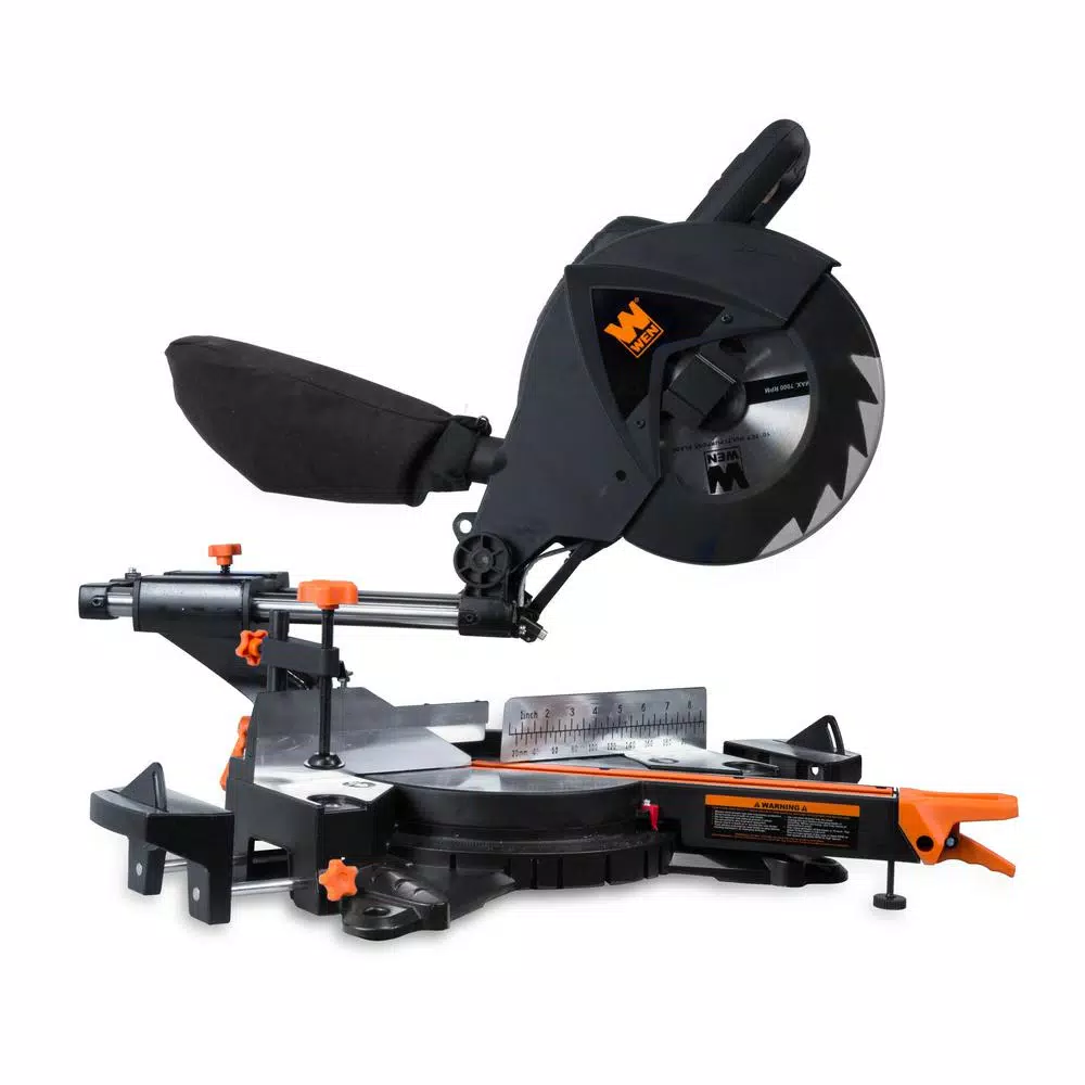 WEN 2-Speed Single Bevel 10 in. Sliding Compound Miter Saw with Smart Power Technology and#8211; XDC Depot - Mycitystee