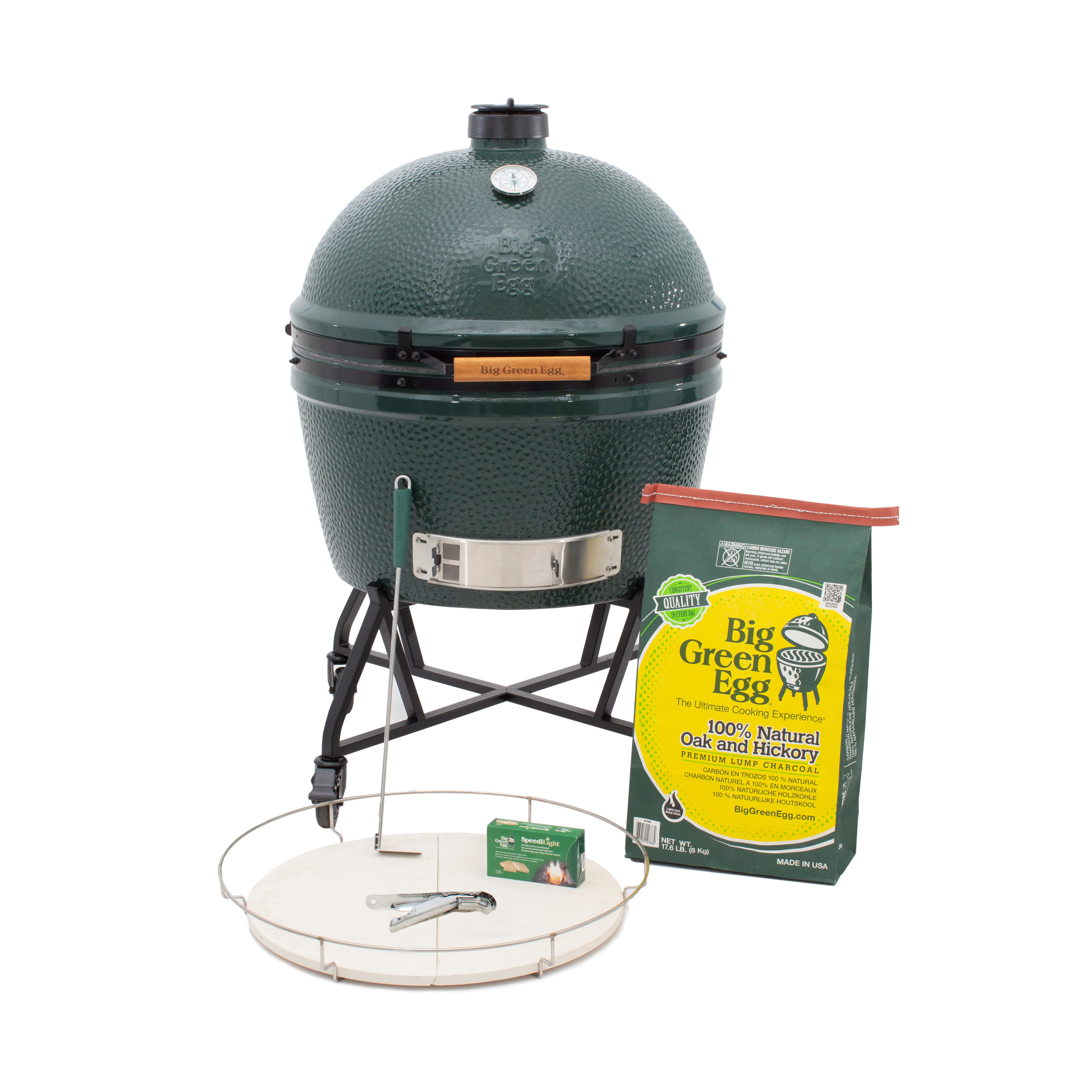 Big Green Egg 2XLarge EGG Collection with IntEGGrated Nest - Mycitystee