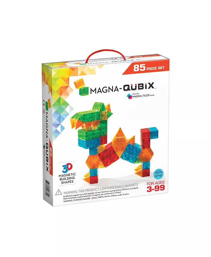 Magna-Tilesandreg Magna-Qubix-85 Piece Set， Encourage Meaningful Play， Ages 3+ - Mycitystee