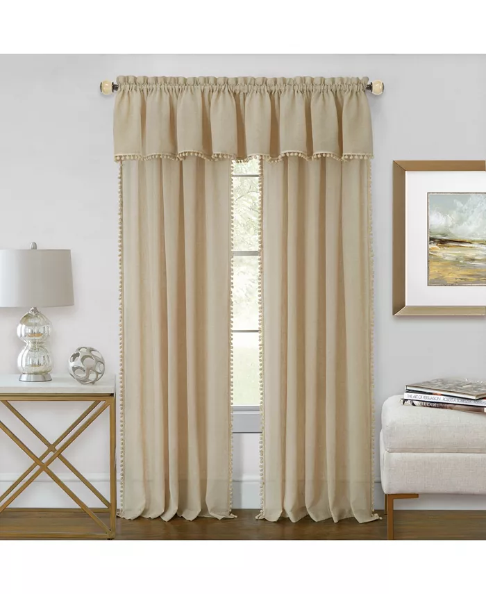 Achim Wallace Window Curtain Valance， 52x14 - Mycitystee