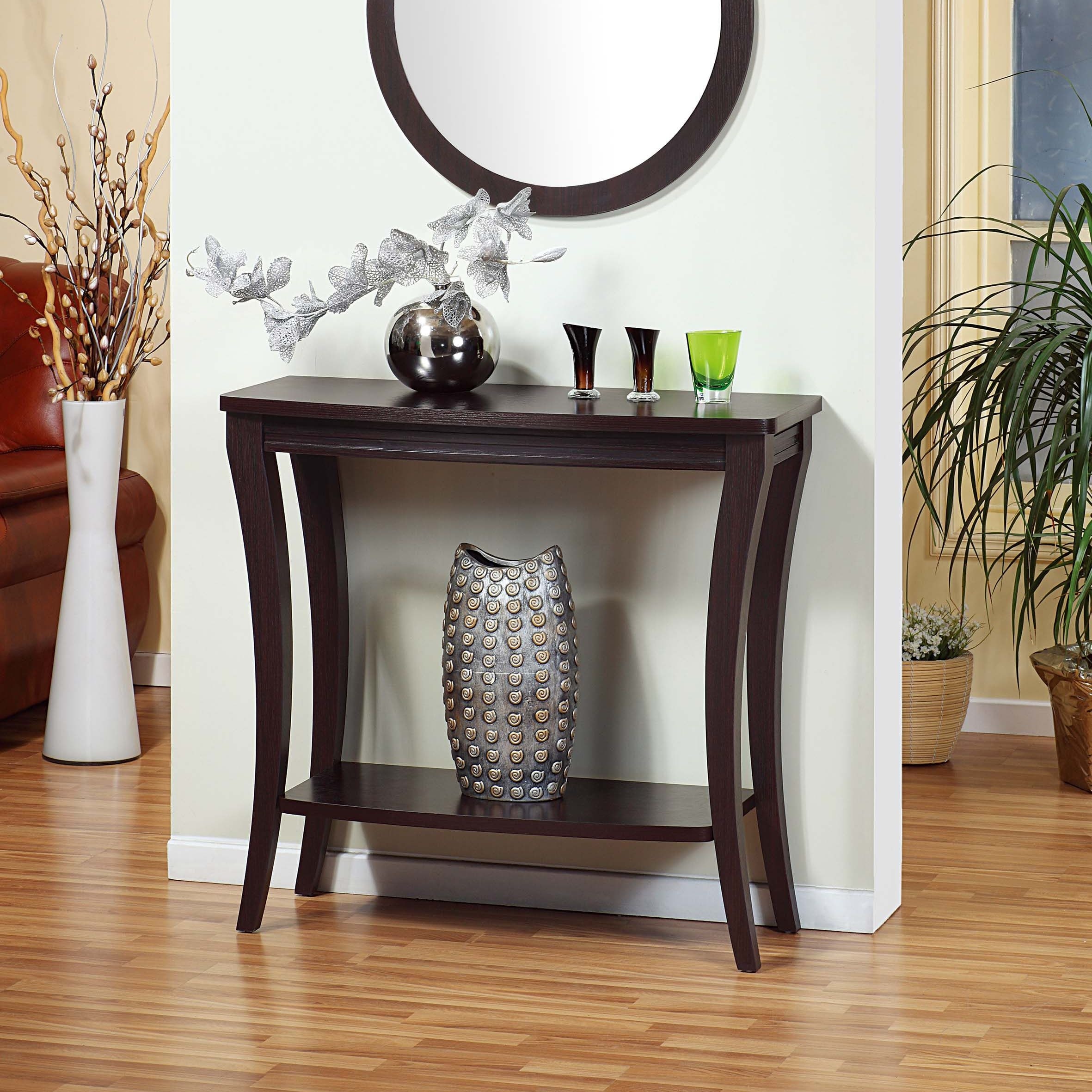 Q-Max One shelf One bottom storage area Console Table - Mycitystee