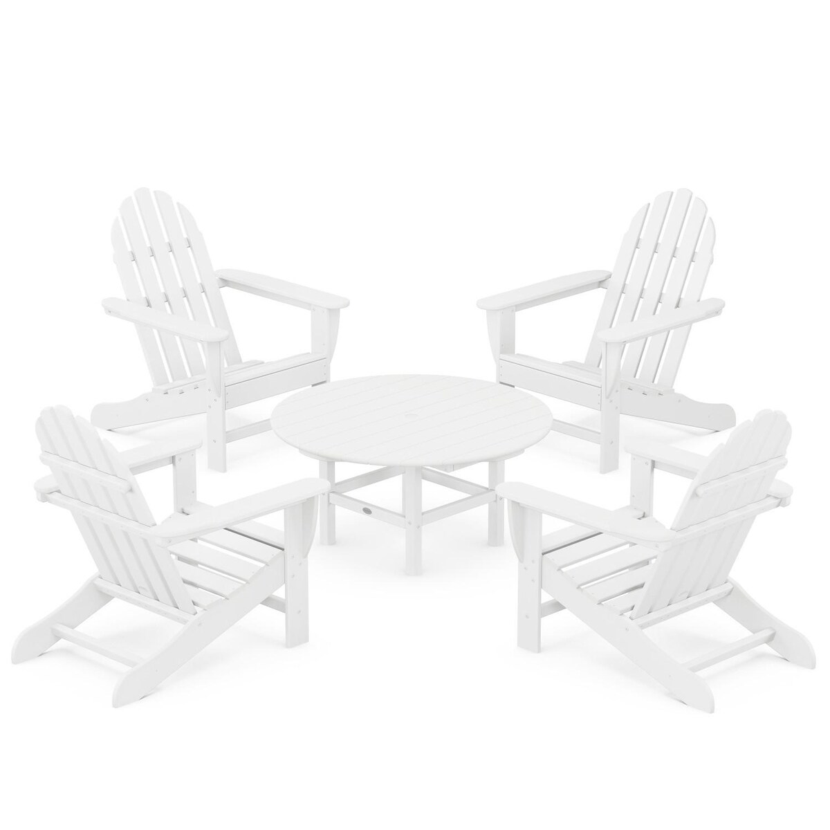 POLYWOOD Classic Adirondack 5-Piece Conversation Set - Mycitystee