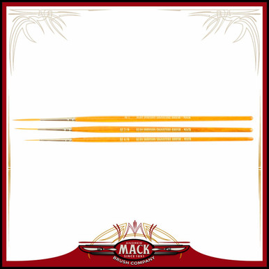Size 4/0-1 Series Alan Johnson Signature Detail Pinstriper Brush Set - Mycitystee