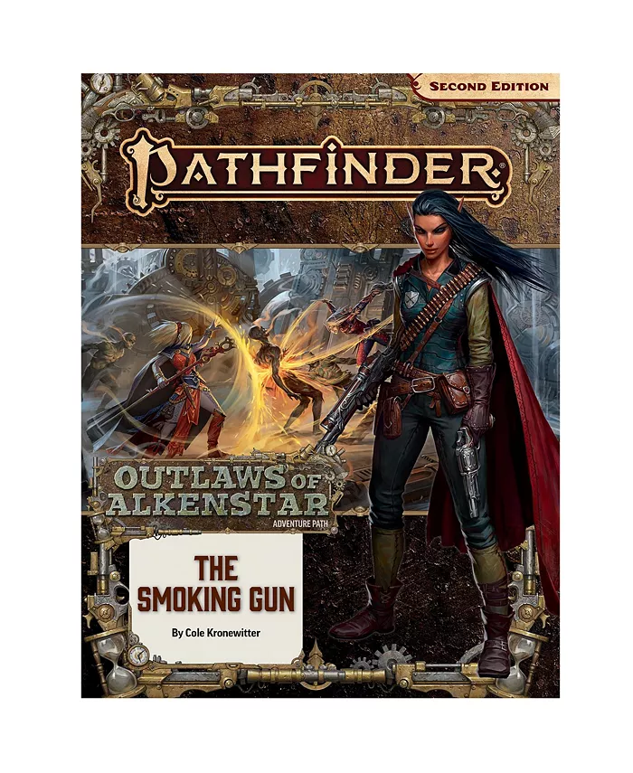 PAIZO Pathfinder Adventure Path 180 The Smoking Gun Outlaws of Alkenstar 3 of 3 Softcover Book Story Finale RPG - Mycitystee
