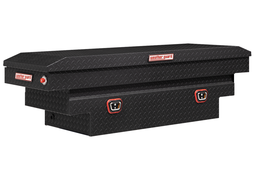 Weather Guard Saddle Truck Tool Box AluminumCompact Deep Textured Matte Black - Mycitystee