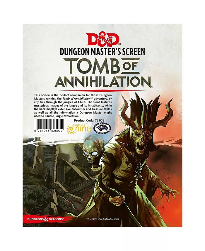Dungeons Dragons D D Tomb of Annihilation Dungeon Master's Screen Tabletop RPG DM Screen Dungeons Dragons - Mycitystee
