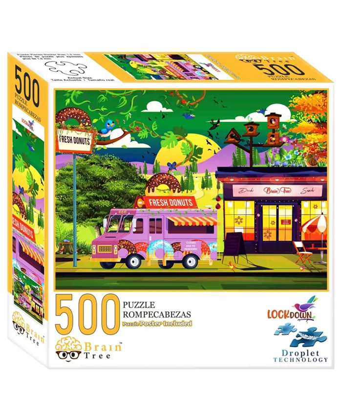 Brain Tree Games Lockdown 500 Piece Jigsaw Puzzles - Mycitystee