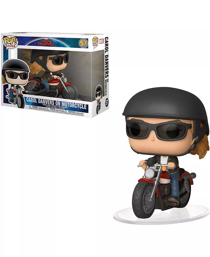 Funko Marvel Captain Marvel POP Rides Vinyl Figure | Carol Danvers on Motorcycle - Mycitystee