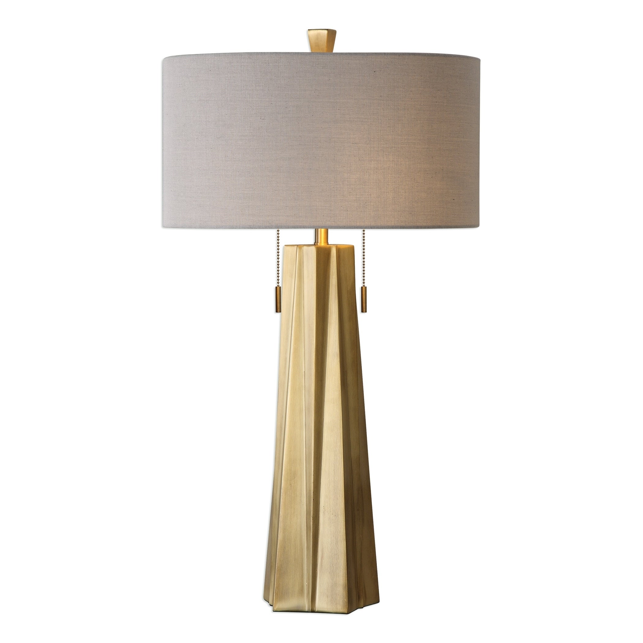 Uttermost Maris Plated Antiqued Brass 2-light Table Lamp - Mycitystee