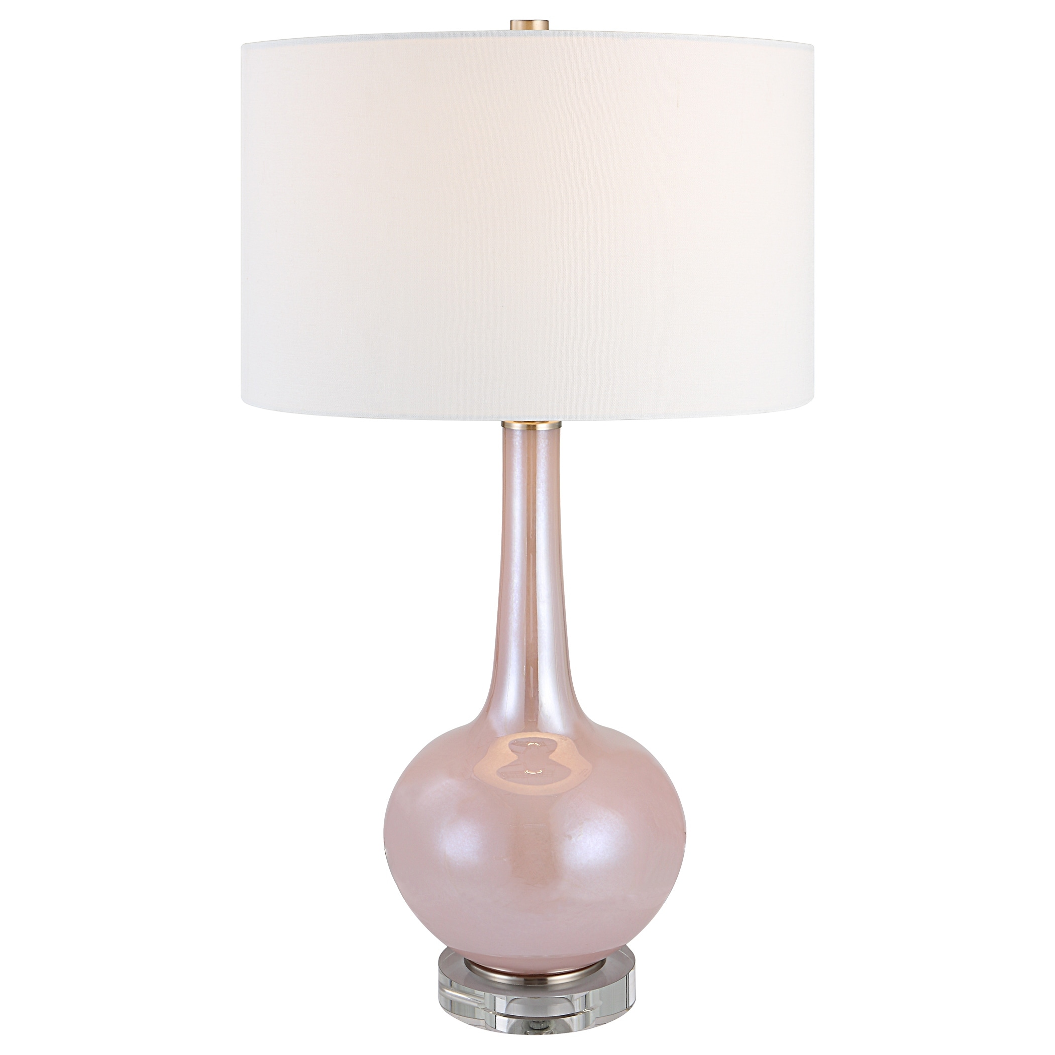Uttermost Rosa Pink Glass Table Lamp - 16