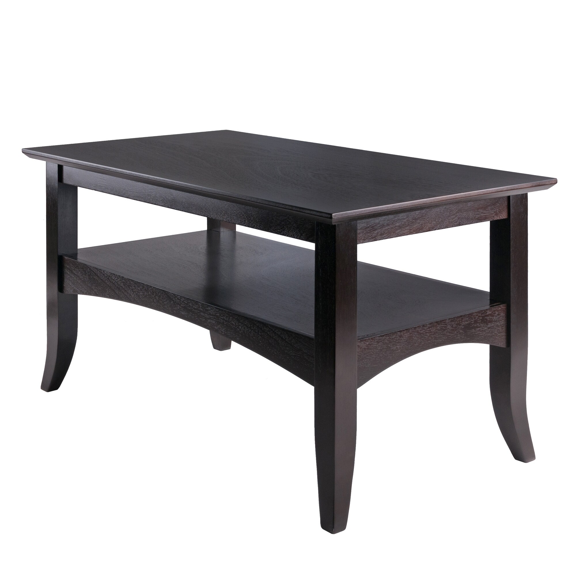 Coffee Table， Living Room End Table with Lower Shelf - Mycitystee