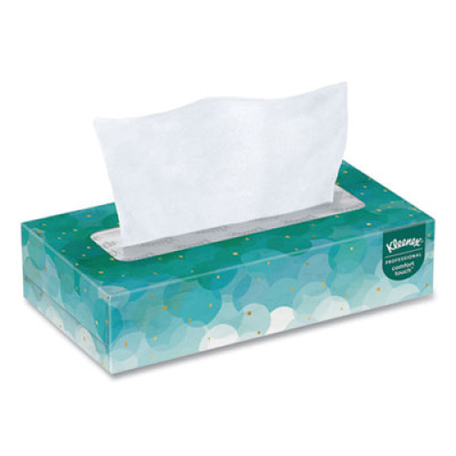 Kleenex White Facial Tissue for Business， 2-Ply， 100 Sheets/Box， 5 Boxes/Pack， 6 Packs/Carton (21005) - Mycitystee