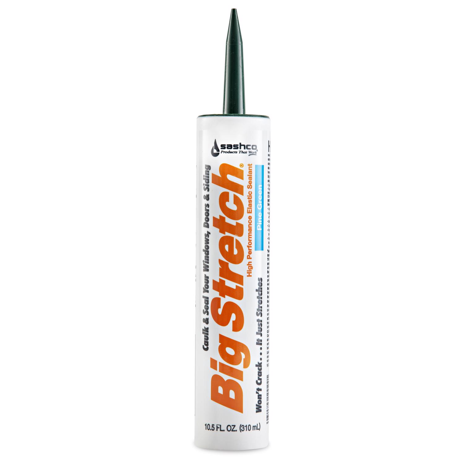 Sashco Big Stretch Pine Green Elastomeric Acrylic Latex Door/Siding/ Window Caulk 10.5 oz - Mycitystee