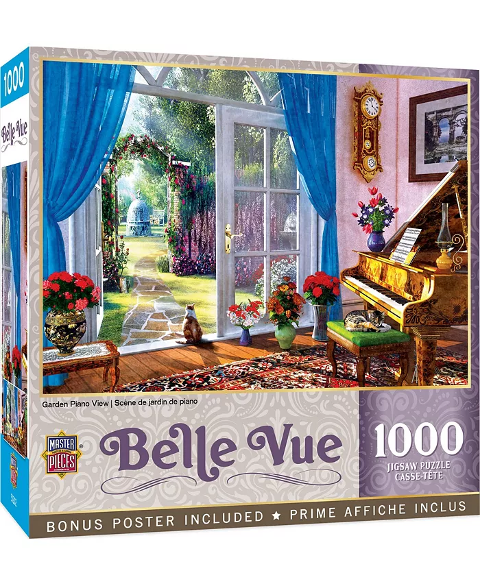 MasterPieces Puzzles MasterPieces 1000 Piece Jigsaw Puzzle - Garden Paino View - Mycitystee