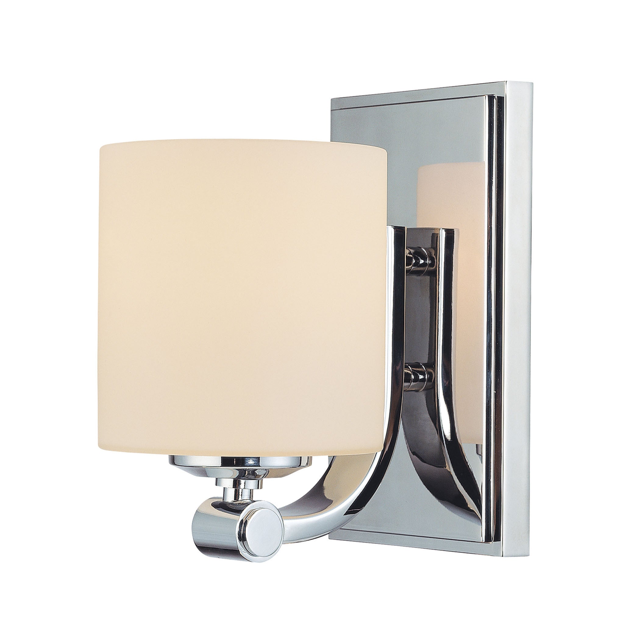 Alico Slide Chrome and White Opal Glass 1-light Vanity - Mycitystee